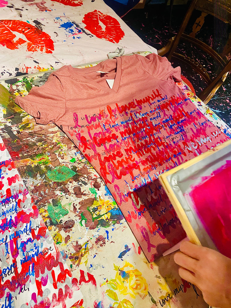 Luly’s Unique Handprinted Inspirational Shirts.