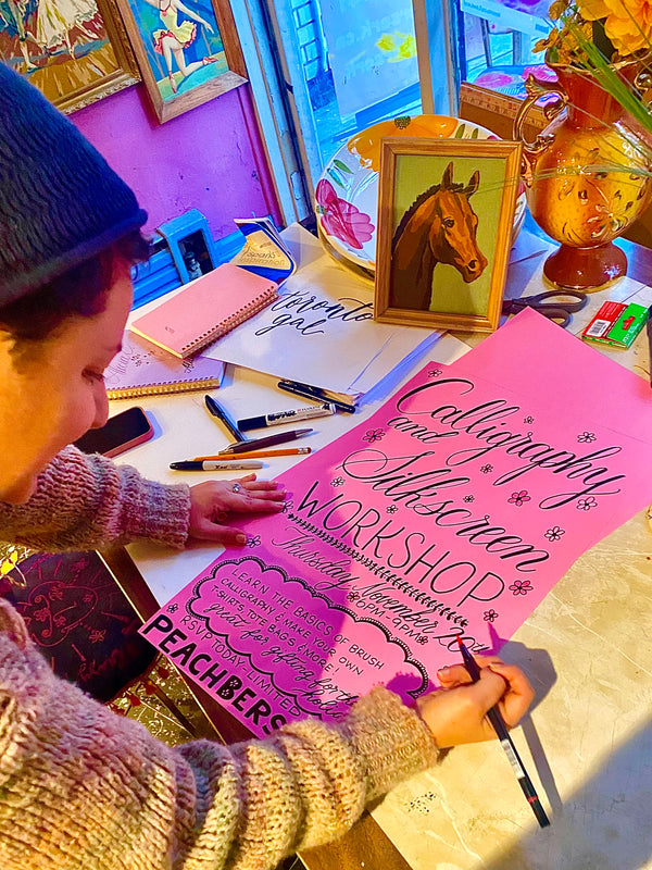 Holiday Calligraphy & Screenprinting Workshop with Toronto's Experts !