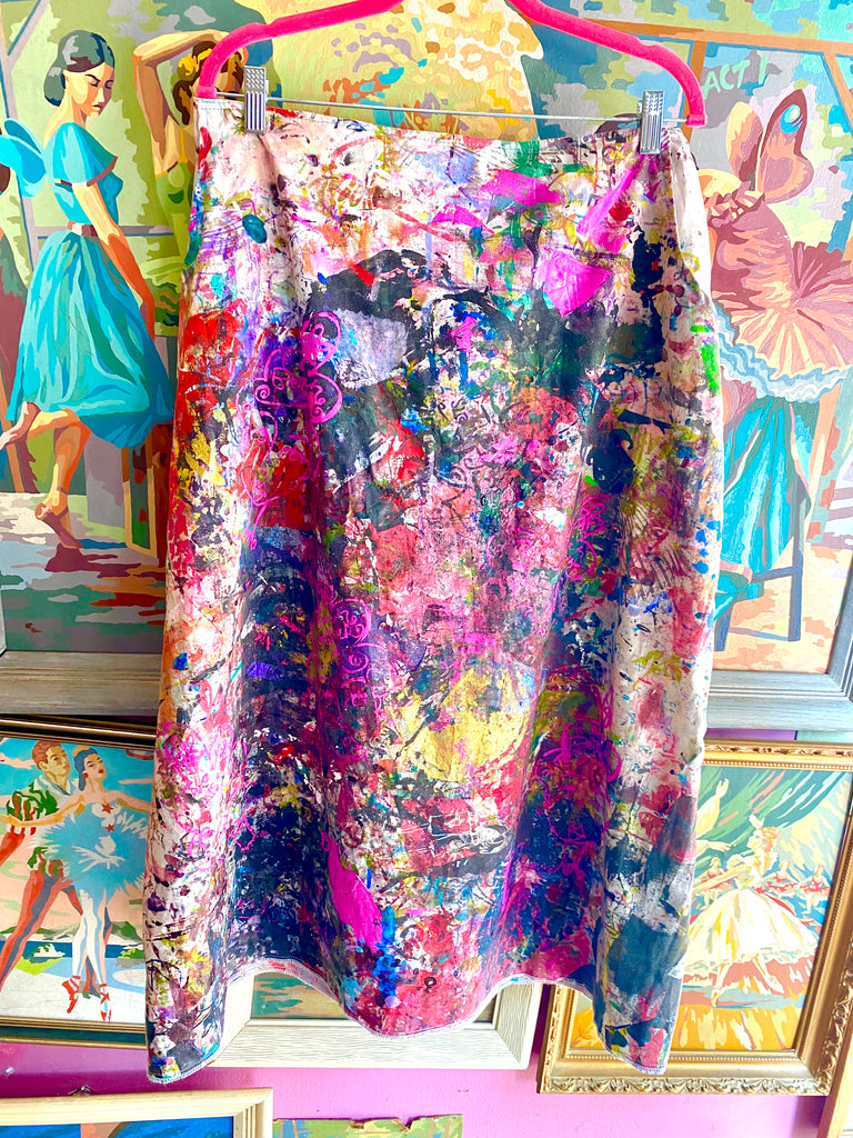 Glamour Gal Grooooove Drop Cloth Skirt