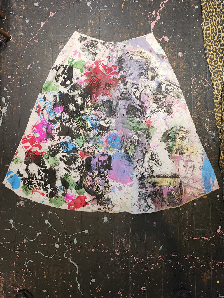 Freaky 'n' Fab Drop Cloth Skirt