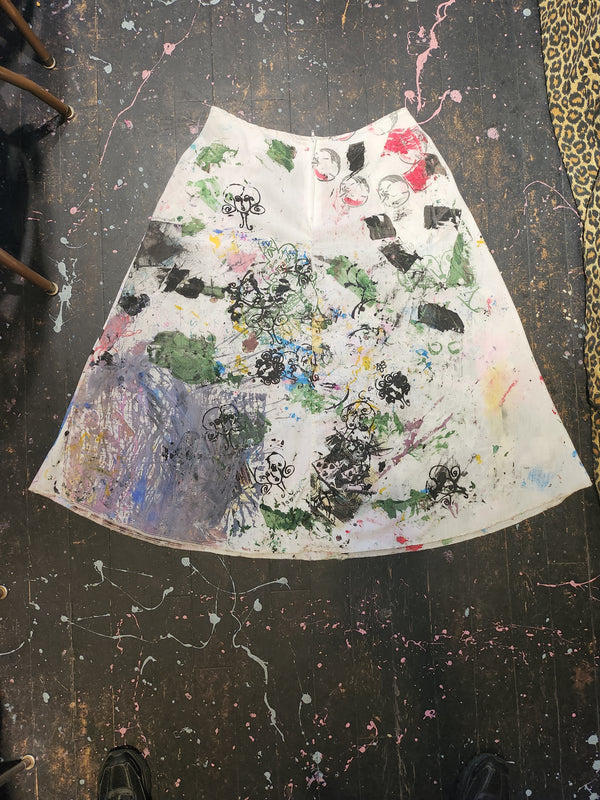 Freaky 'n' Fab Drop Cloth Skirt