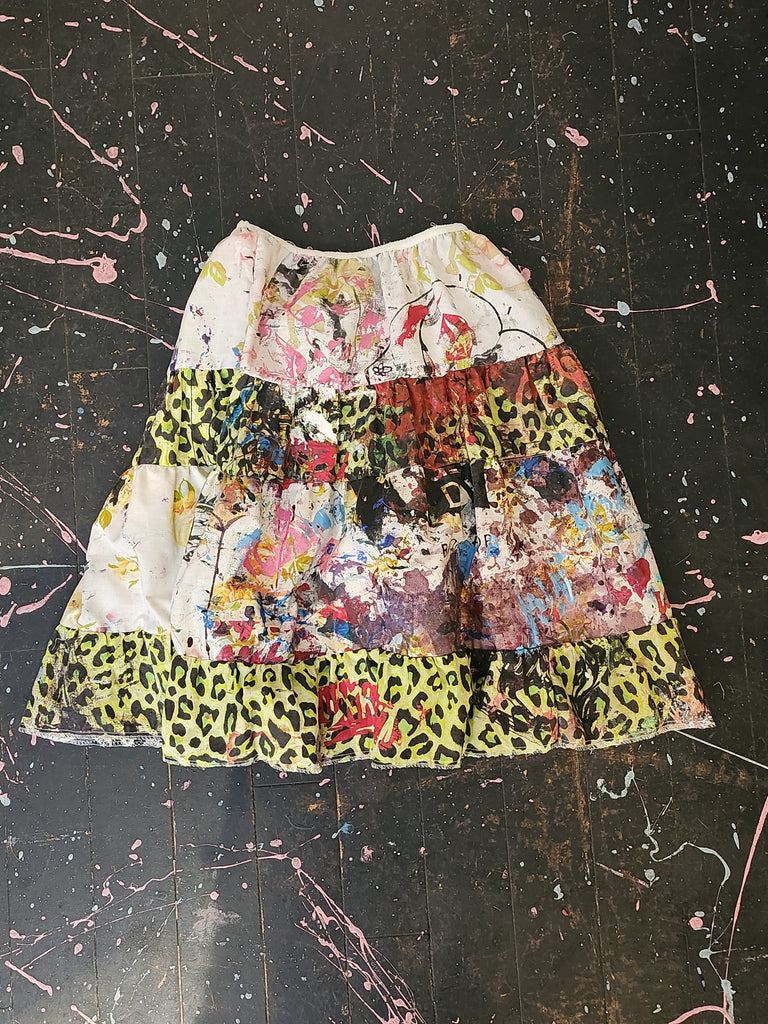 Purrrrrrrrr-roud Leopard Drop Cloth Skirt 🐈