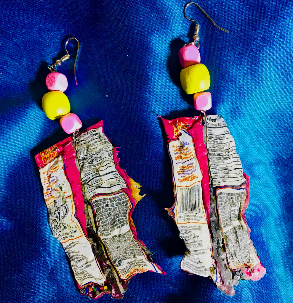 Pop deals art earrings