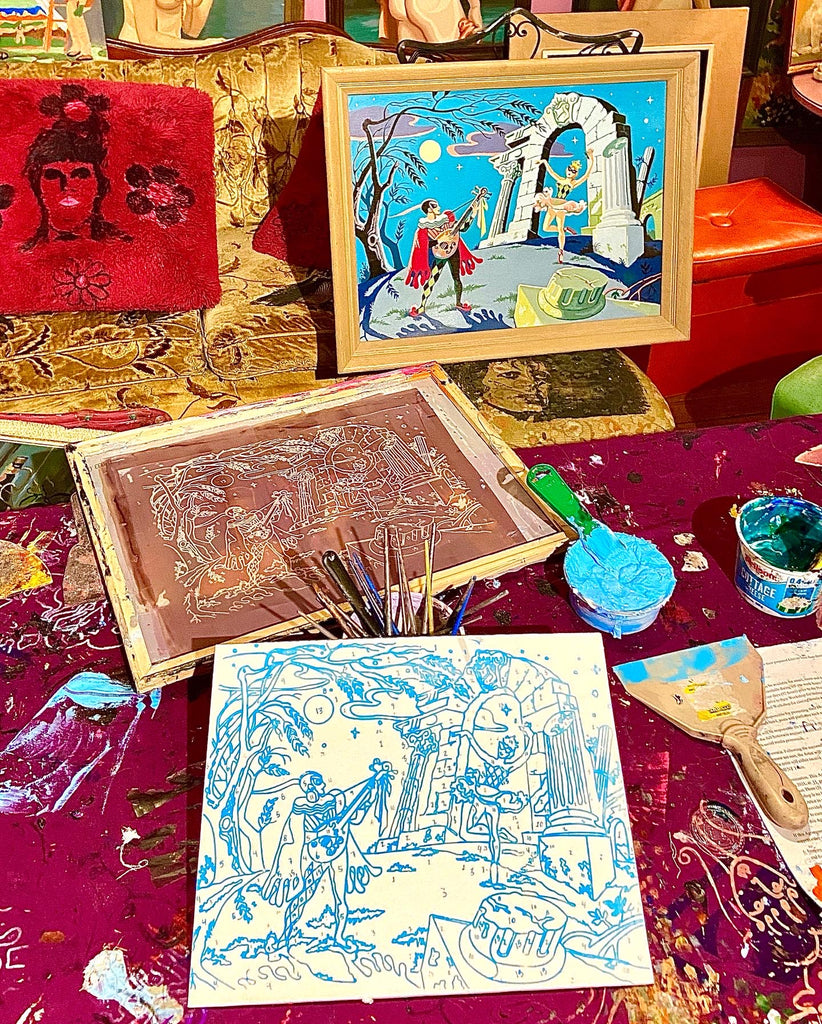 Mid Century) Moonlight Rhapsody 🌟🌝🌟 Paint by Numbers Kits